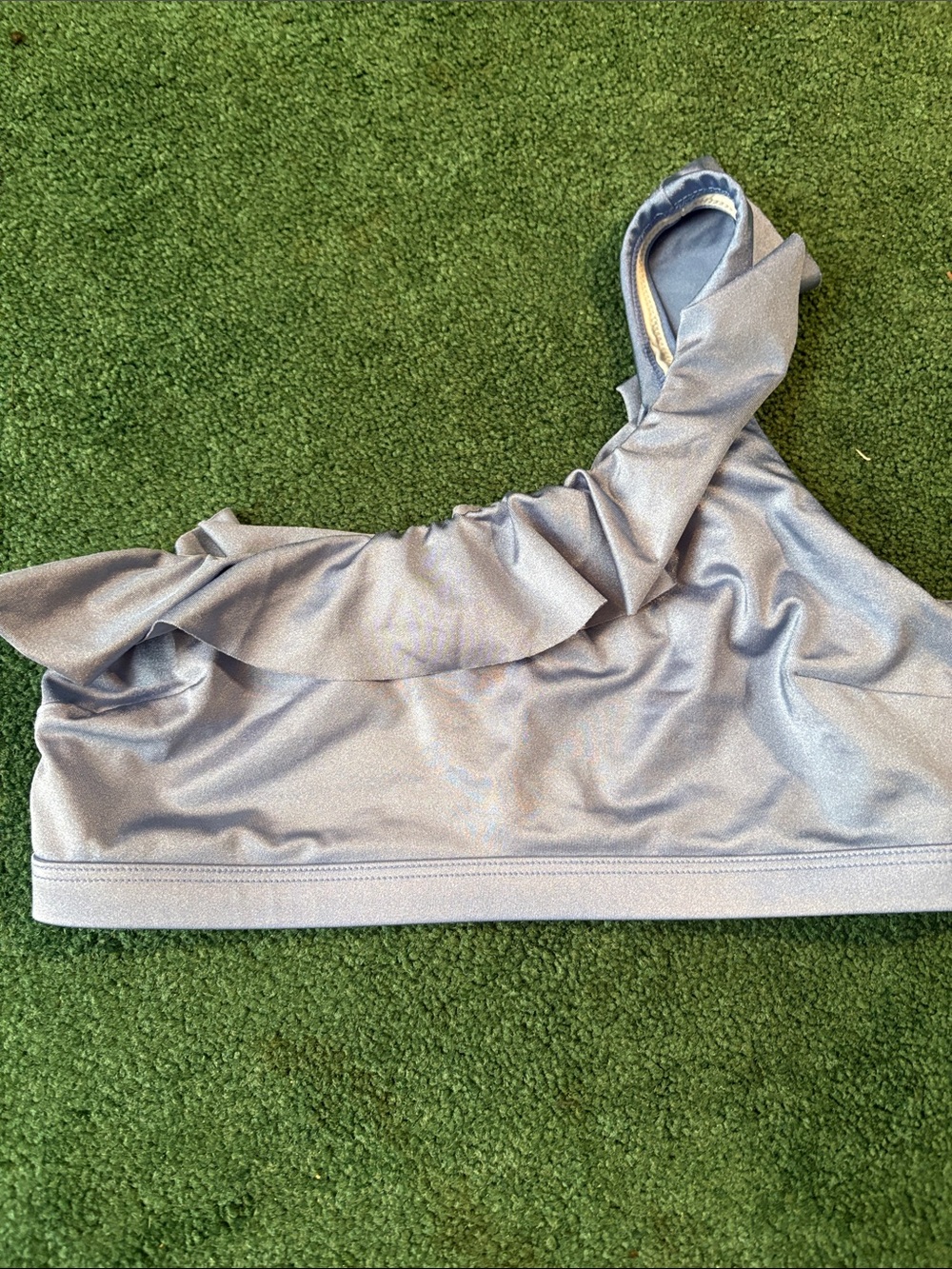 Victoria's Secret Silver One-Shoulder Bikini Top